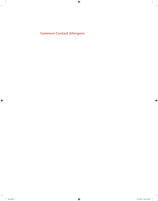 Common Contact Allergens: A Practical Guide to Detecting Contact Dermatitis