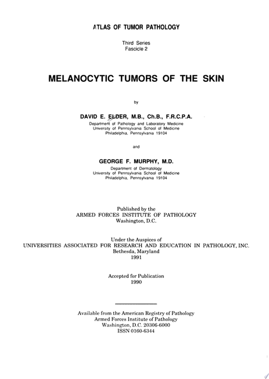 Melanocytic Tumors of the Skin
